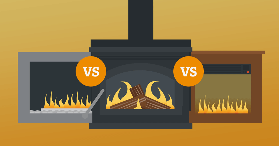 Gas vs. Wood-Burning vs. Electric Fireplaces