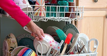 dishwasher full of dishes