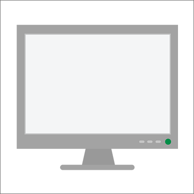 Desktop Monitor Vector