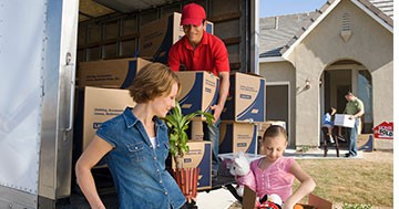 family moving into new home