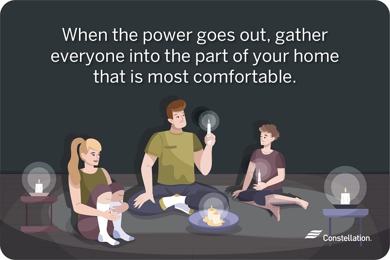 keep family comfortable when the power goes out