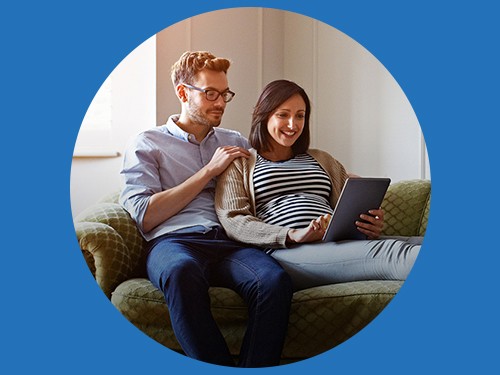 couple looking at home energy options