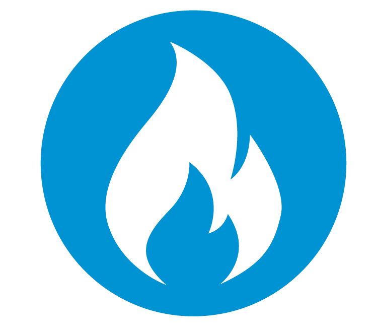 natural gas flame illustration