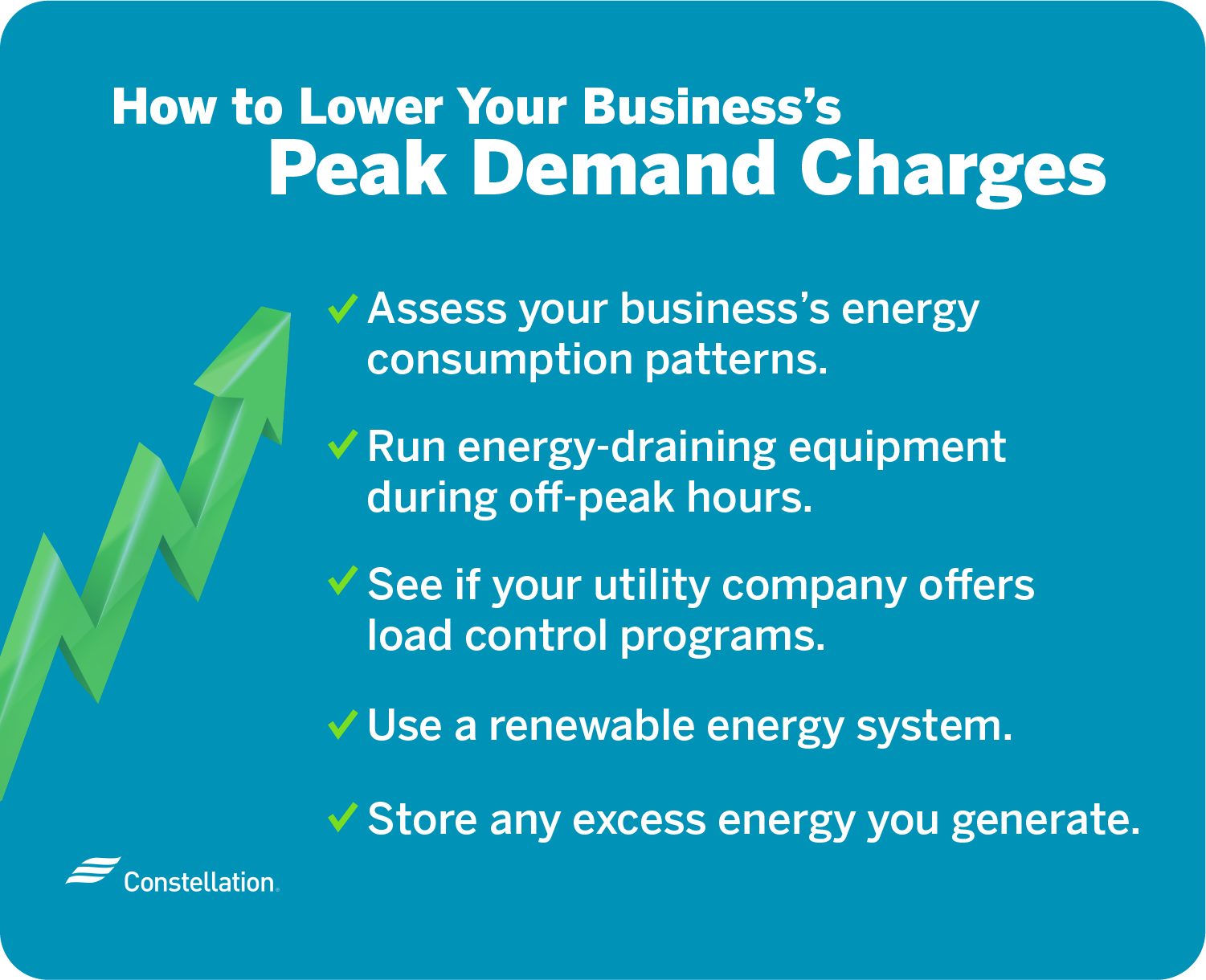 how to lower the peak demand charges on your energy bill