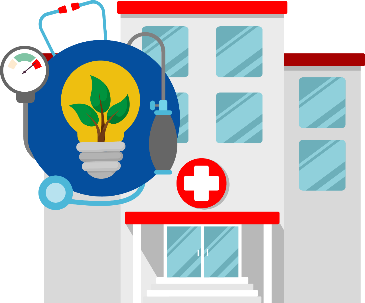 Reducing restaurant energy costs A healthcare kit with a stethoscope
