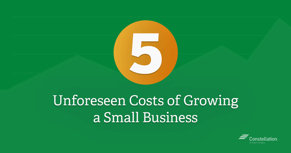 5 unforeseen small business costs and energy costs for growing a small business