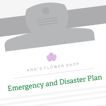 clipboard for small business disaster recovery plan