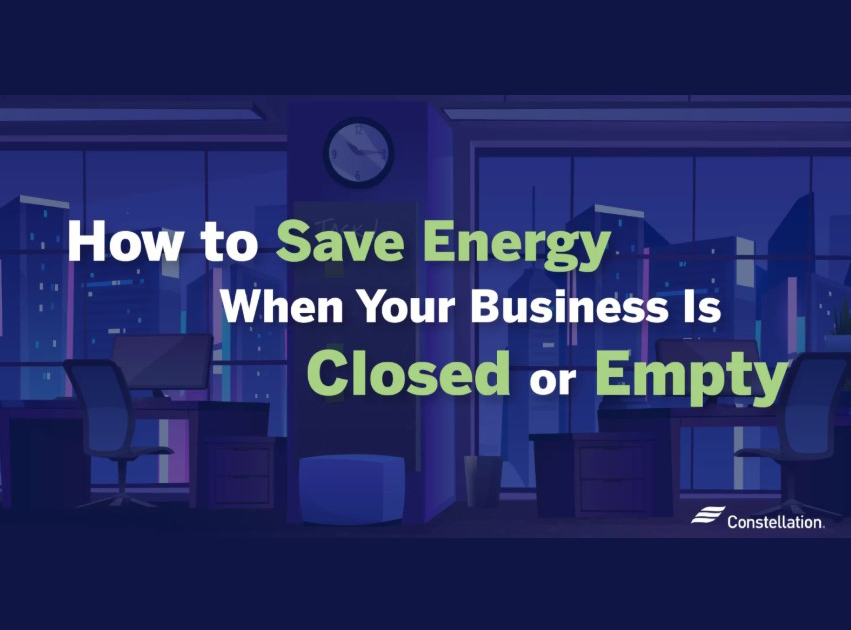 Reducing energy use during downtime or closures